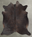 Chocolate XX-Large Brazilian Cowhide Rug 7'4"H x 6'11"W #B29586 by Hudson Hides