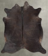 Chocolate XX-Large Brazilian Cowhide Rug 7'4"H x 6'11"W #B29586 by Hudson Hides