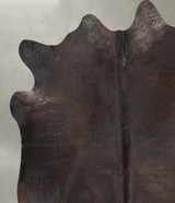 Chocolate XX-Large Brazilian Cowhide Rug 7'4"H x 6'11"W #B29586 by Hudson Hides