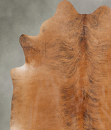Medium Brindle XX-Large Brazilian Cowhide Rug 8'3"H x 7'3"W #B29589 by Hudson Hides