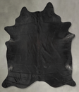 Solid Black XX-Large Brazilian Cowhide Rug 9'5"H x 7'6"W #B29590 by Hudson Hides