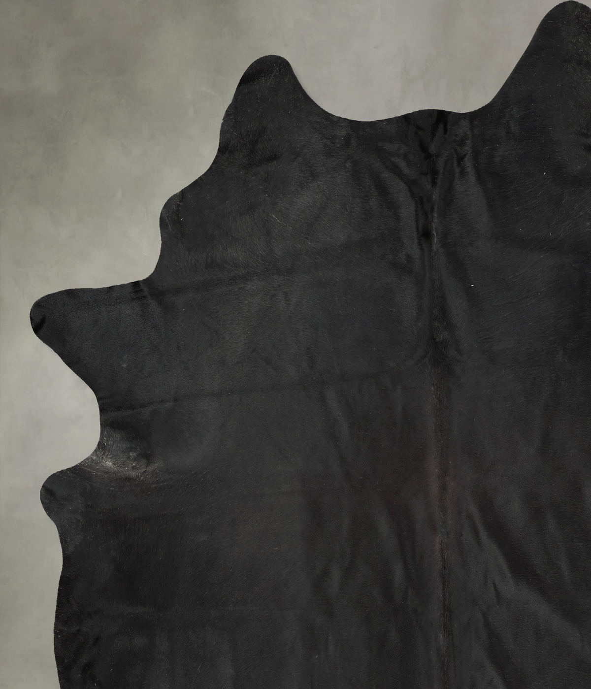 Solid Black XX-Large Brazilian Cowhide Rug 9'5"H x 7'6"W #B29590 by Hudson Hides