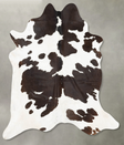 Chocolate and White XX-Large Brazilian Cowhide Rug 8'2"H x 7'0"W #B29594 by Hudson Hides