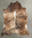 Medium Brindle XX-Large Brazilian Cowhide Rug 8'5"H x 8'1"W #B29595 by Hudson Hides