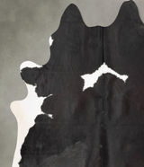 Black and White XX-Large Brazilian Cowhide Rug 8'4"H x 7'1"W #B29597 by Hudson Hides