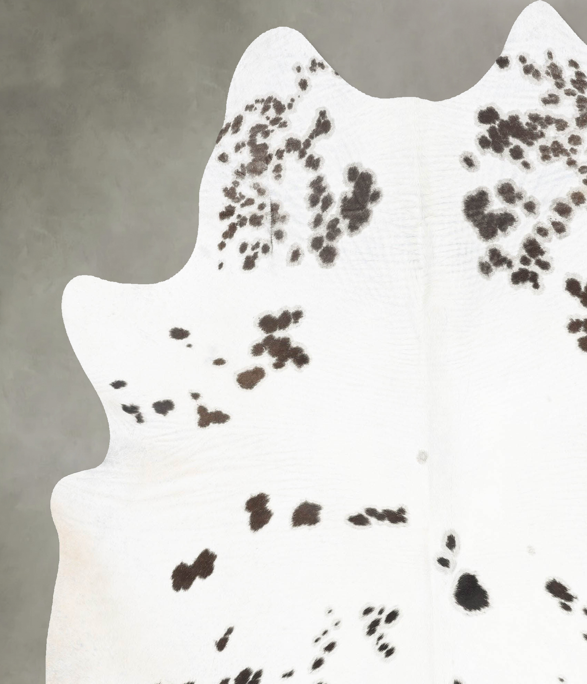 Salt and Pepper Black XX-Large Brazilian Cowhide Rug 7'8"H x 6'8"W #B29598 by Hudson Hides