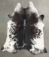 Salt and Pepper Black XX-Large Brazilian Cowhide Rug 8'4"H x 6'7"W #B29599 by Hudson Hides