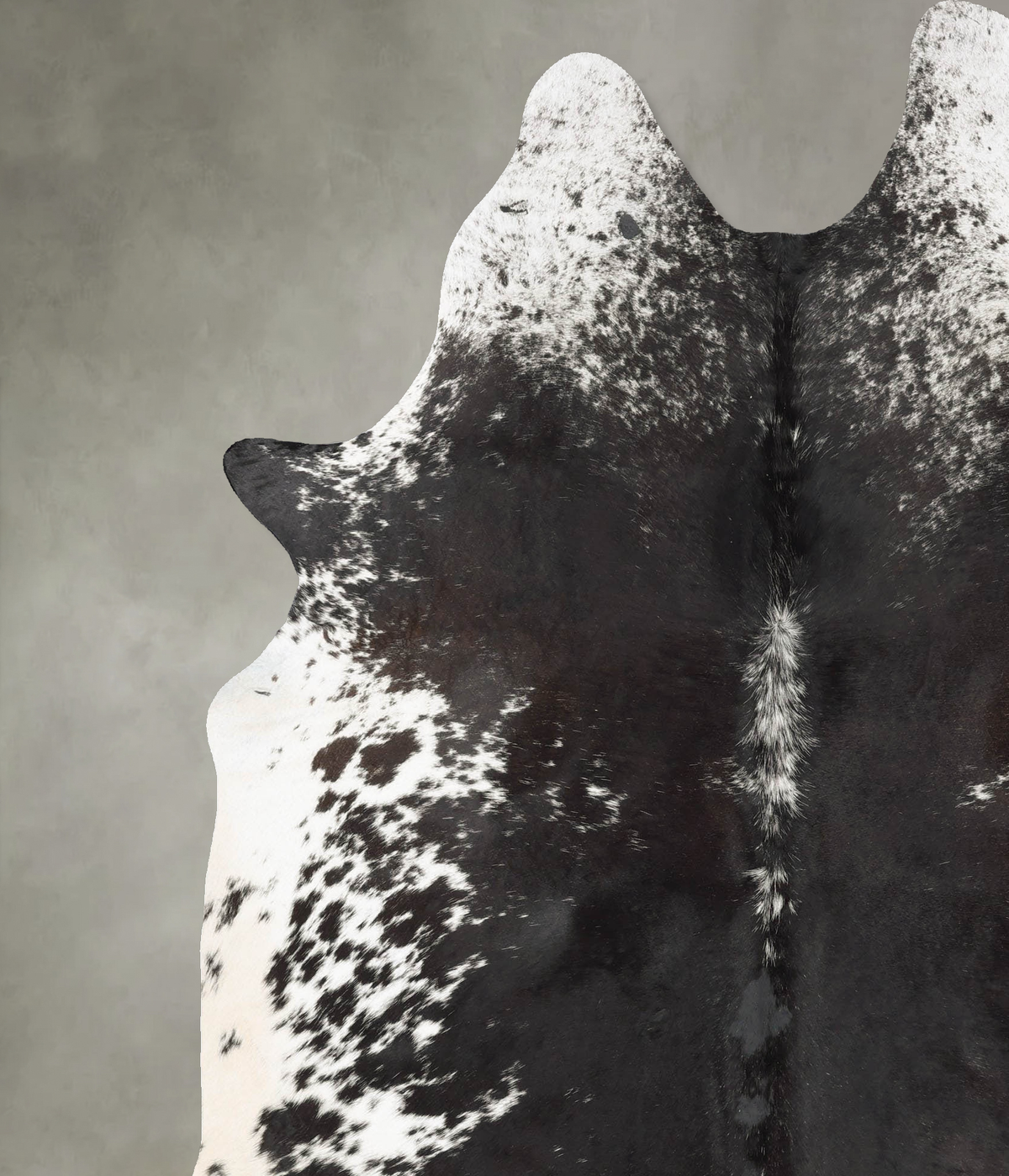 Salt and Pepper Black XX-Large Brazilian Cowhide Rug 8'4"H x 6'7"W #B29599 by Hudson Hides