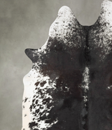 Salt and Pepper Black XX-Large Brazilian Cowhide Rug 8'4"H x 6'7"W #B29599 by Hudson Hides