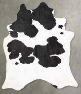 Black and White XX-Large Brazilian Cowhide Rug 9'3"H x 6'11"W #B29601 by Hudson Hides