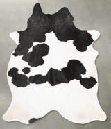 Black and White XX-Large Brazilian Cowhide Rug 9'3"H x 7'2"W #B29602 by Hudson Hides