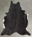 Solid Black XX-Large Brazilian Cowhide Rug 8'0"H x 6'6"W #B29604 by Hudson Hides