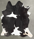 Black and White XX-Large Brazilian Cowhide Rug 8'5"H x 6'5"W #B29605 by Hudson Hides