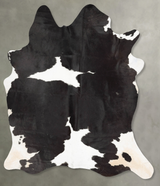 Black and White XX-Large Brazilian Cowhide Rug 8'5"H x 6'5"W #B29605 by Hudson Hides