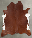 Solid Brown XX-Large Brazilian Cowhide Rug 7'8"H x 7'0"W #B29607 by Hudson Hides
