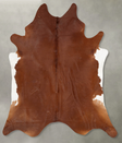 Solid Brown XX-Large Brazilian Cowhide Rug 8'7"H x 7'7"W #B29608 by Hudson Hides