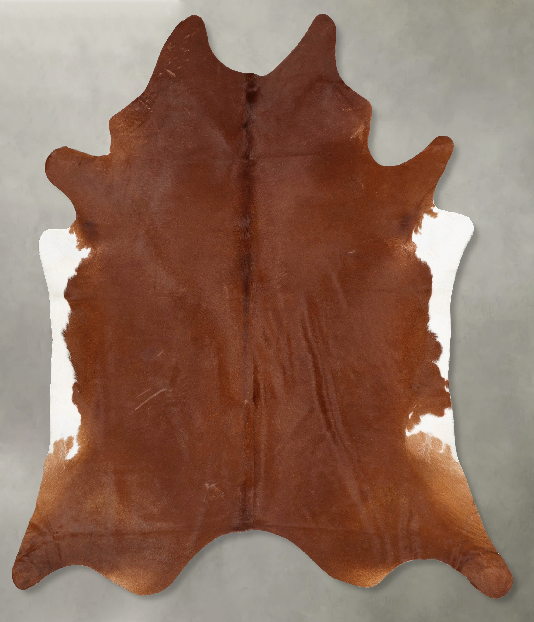 Solid Brown Cowhide Rug #B29608