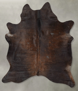 Dark Brindle X-Large Brazilian Cowhide Rug 7'6"H x 6'2"W #B29611 by Hudson Hides