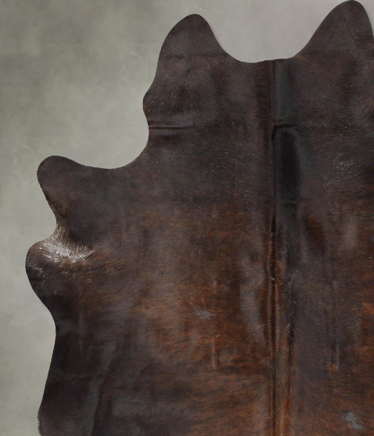 Dark Brindle X-Large Brazilian Cowhide Rug 7'6"H x 6'2"W #B29611 by Hudson Hides