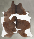 Chocolate and White XX-Large Brazilian Cowhide Rug 8'2"H x 6'3"W #B29614 by Hudson Hides