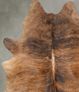 Medium Brindle XX-Large Brazilian Cowhide Rug 8'1"H x 6'5"W #B29616 by Hudson Hides