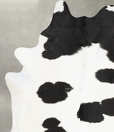 Black and White XX-Large Brazilian Cowhide Rug 8'3"H x 6'5"W #B29621 by Hudson Hides