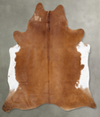 Brown and White Regular XX-Large Brazilian Cowhide Rug 7'9"H x 7'1"W #B29626 by Hudson Hides