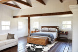 Black and White XX-Large Brazilian Cowhide Rug 9'9"H x 7'11"W #B29628 by Hudson Hides
