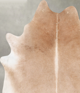 Beige XX-Large Brazilian Cowhide Rug 8'1"H x 7'0"W #B29634 by Hudson Hides