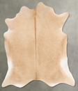 Beige X-Large Brazilian Cowhide Rug 7'1"H x 6'11"W #B29639 by Hudson Hides