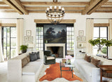 Brown and White Regular XX-Large Brazilian Cowhide Rug 7'11"H x 7'4"W #B2963 by Hudson Hides