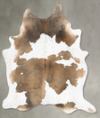 Chocolate and White XX-Large Brazilian Cowhide Rug 8'9"H x 7'2"W #B29643 by Hudson Hides