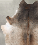 Grey with Beige XX-Large Brazilian Cowhide Rug 8'2"H x 7'0"W #B29645 by Hudson Hides