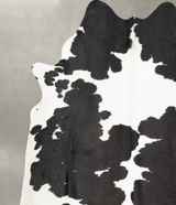 Black and White XX-Large Brazilian Cowhide Rug 8'3"H x 7'1"W #B29648 by Hudson Hides
