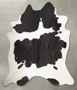 Black and White XX-Large Brazilian Cowhide Rug 8'2"H x 6'10"W #B29652 by Hudson Hides