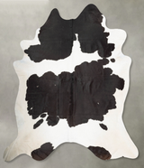 Black and White XX-Large Brazilian Cowhide Rug 8'2"H x 6'10"W #B29652 by Hudson Hides