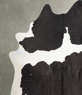 Black and White XX-Large Brazilian Cowhide Rug 8'2"H x 6'10"W #B29652 by Hudson Hides