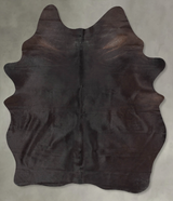 Solid Black X-Large Brazilian Cowhide Rug 8'0"H x 5'4"W #B29654 by Hudson Hides