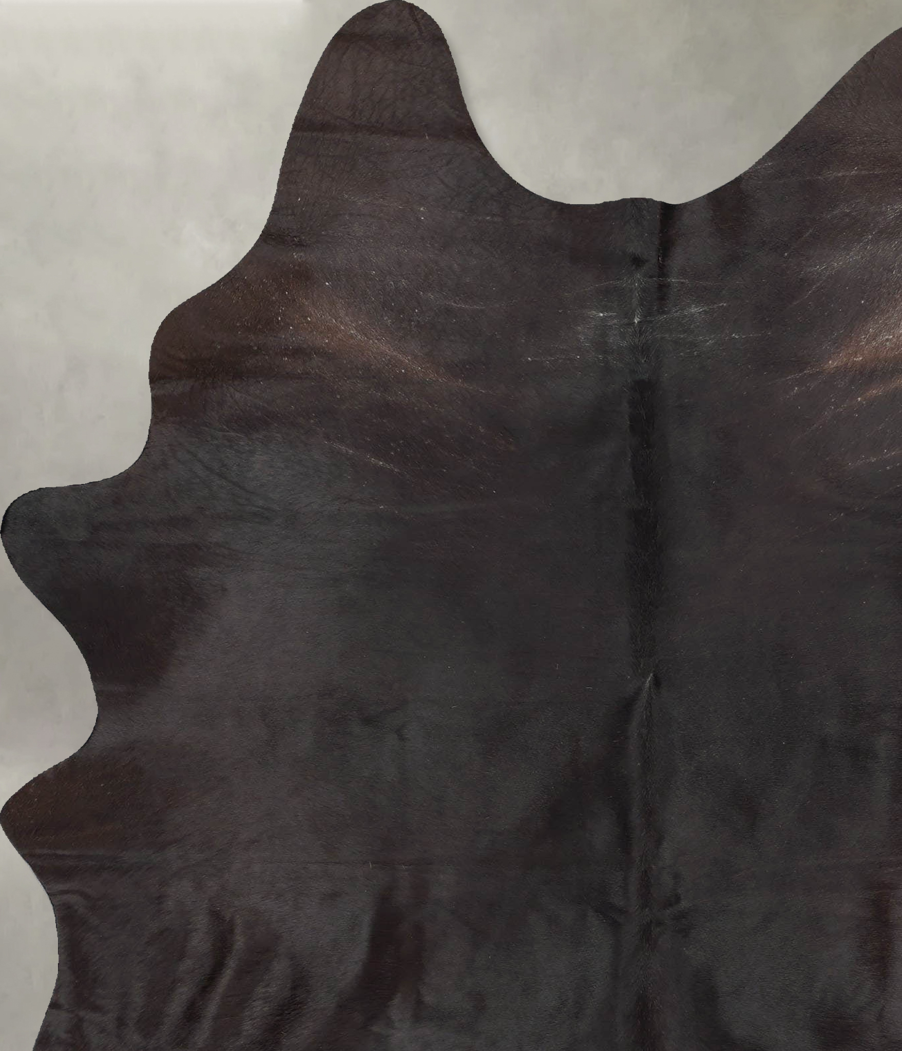 Solid Black Cowhide Rug #B29654