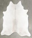 Light Grey X-Large Brazilian Cowhide Rug 7'7"H x 6'7"W #B29655 by Hudson Hides