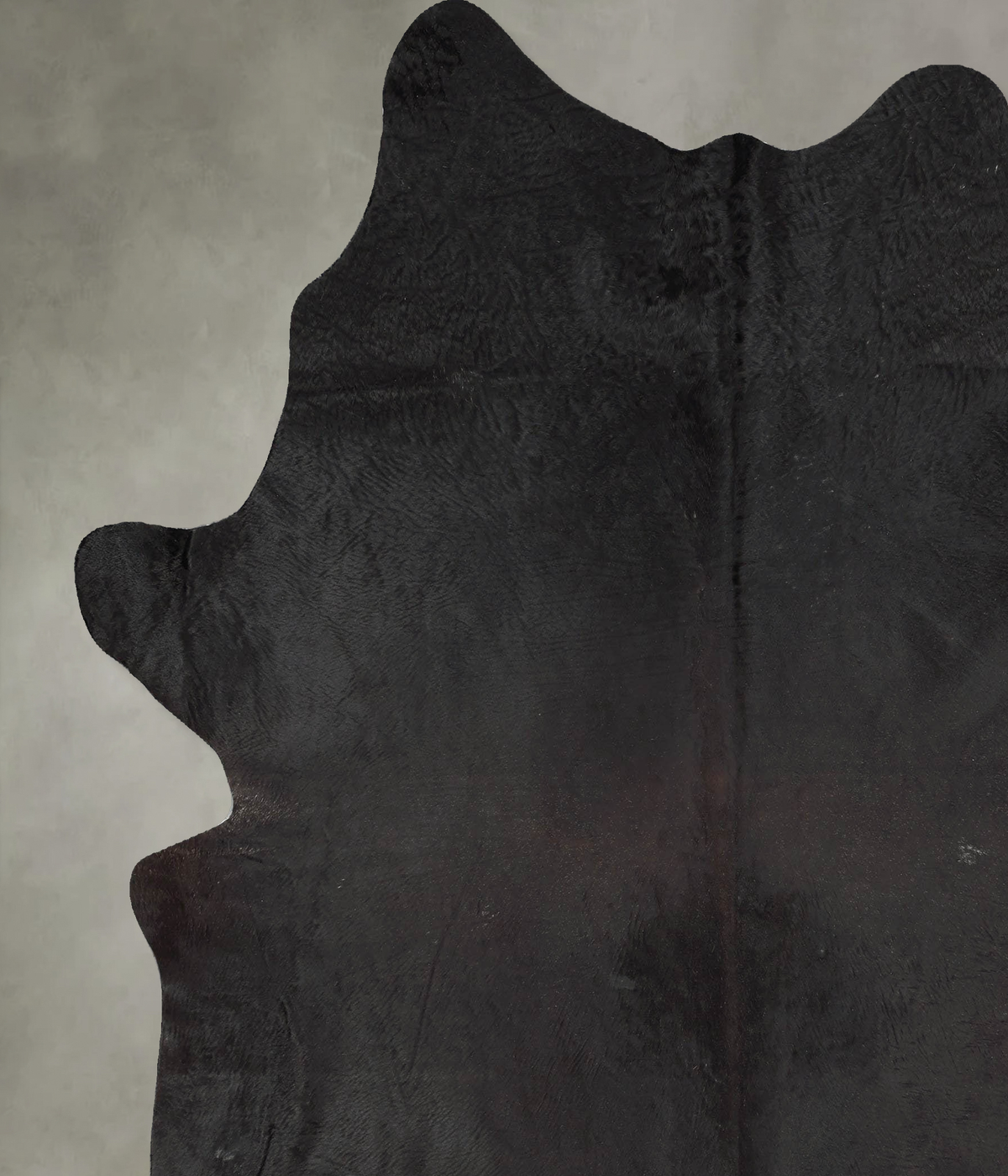Solid Black XX-Large Brazilian Cowhide Rug 8'6"H x 7'0"W #B29657 by Hudson Hides