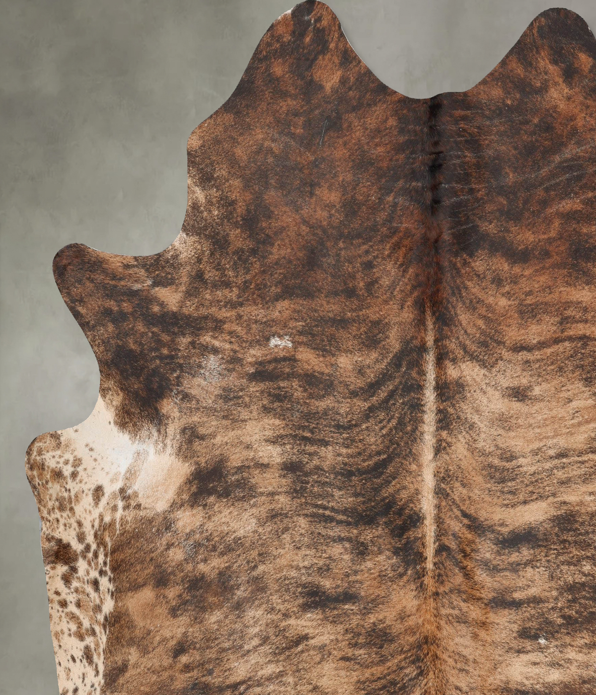 Dark Brindle XX-Large Brazilian Cowhide Rug 8'1"H x 6'11"W #B29659 by Hudson Hides