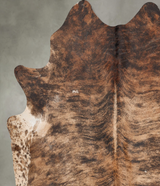 Dark Brindle XX-Large Brazilian Cowhide Rug 8'1"H x 6'11"W #B29659 by Hudson Hides