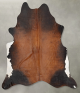 Warm Caramel XX-Large Brazilian Cowhide Rug 7'10"H x 7'0"W #B29663 by Hudson Hides