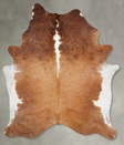 Brown and White Regular XX-Large Brazilian Cowhide Rug 10'1"H x 7'11"W #B29665 by Hudson Hides