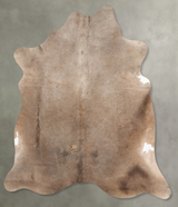 Taupe X-Large Brazilian Cowhide Rug 7'1"H x 6'5"W #B29667 by Hudson Hides