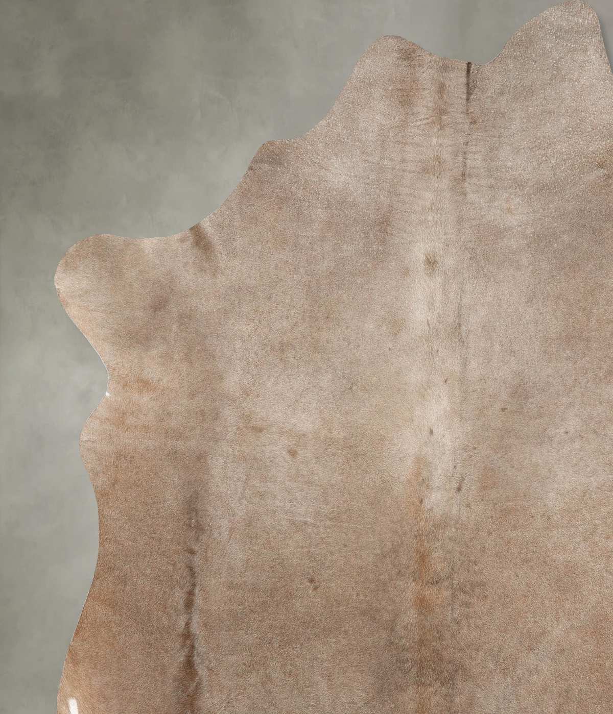 Taupe X-Large Brazilian Cowhide Rug 7'1"H x 6'5"W #B29667 by Hudson Hides