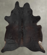 Chocolate X-Large Brazilian Cowhide Rug 7'11"H x 6'2"W #B29675 by Hudson Hides