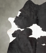 Black and White XX-Large Brazilian Cowhide Rug 8'2"H x 6'6"W #B29677 by Hudson Hides