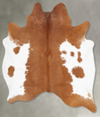 Brown and White X-Large Brazilian Cowhide Rug 7'3"H x 6'4"W #B29680 by Hudson Hides